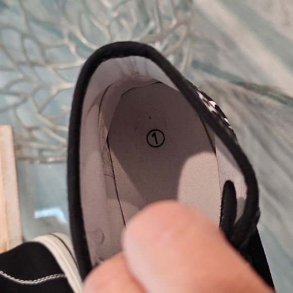 Black Kids High-Top Sneakers - Picture 2 of 4